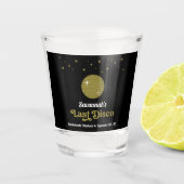 Groovy Retro Last Disco Bride Bachelorette Party Shot Glas (Voorkant)