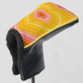 Groovy Retro Layered Heart Golfheadcover (3/4 voorkant)