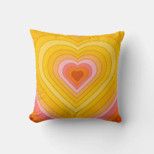 Groovy Retro Layered Heart Kussen