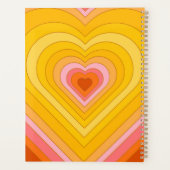 Groovy Retro Layered Heart Planner (Achterkant)
