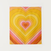 Groovy Retro Layered Heart Wandkleed (Voorkant)