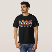 Groovy Retro leraar leven Daisy Hippy zijn wel aar T-shirt (Voorkant volledig)