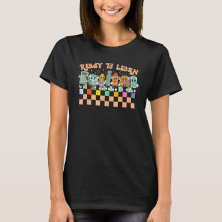 Groovy Retro Leraar Leven Madeliefje Hippy Wees Aa T-shirt