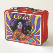 Groovy Retro Lunch Box (Achterkant)