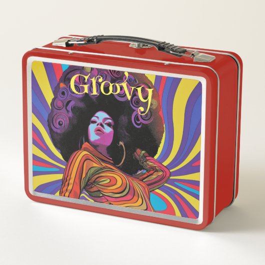 Groovy Retro Lunch Box (Achterkant)