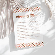 Groovy Retro Meisjes Verjaardag Trivia Spel