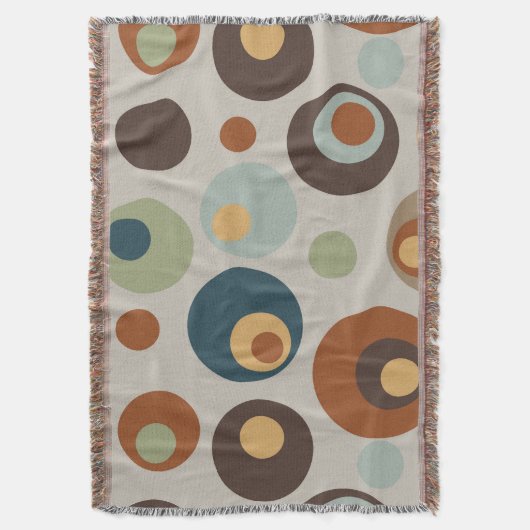 Groovy Retro Mid Century Gooi Deken (Voorkant Verticaal)