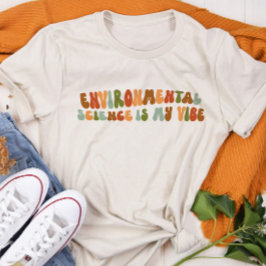 Groovy retro milieuwetenschap is mijn vibe Tri-Blend shirt