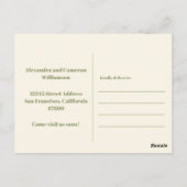 Groovy Retro minimalist verplaatst naar nieuw thui Briefkaart (Achterkant)