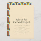 Groovy Retro Mod 70's Aesthetische Olijven Groene Kaart (Voorkant / Achterkant)