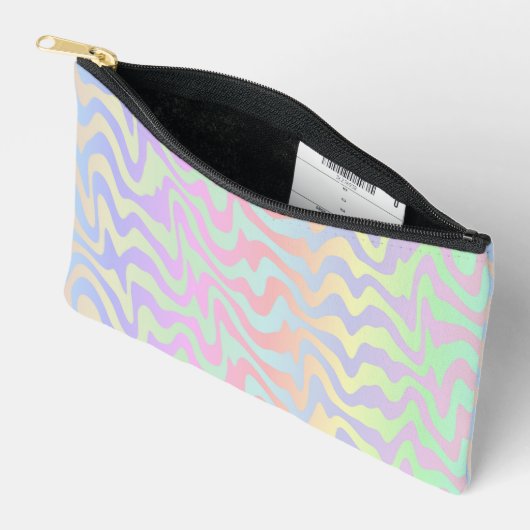 Groovy Retro Mod Boho Quirky Trippy Regenboog Golv Etui (Open)