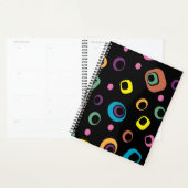 Groovy Retro Mod Geometrisch Abstracte Harde Kaft Planner (Display)
