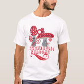 Groovy Retro Mushrooms Mannen T-shirt (Voorkant)