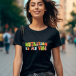 Groovy Retro Nutrition is mijn vibe, voedingsdesku T-shirt<br><div class="desc">Groovy 'voeding is mijn vibe' T-shirt. Het is een fantastisch cadeau voor voedingsdeskundigen.</div>