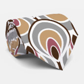 Groovy Retro-ontwerp met een art Deco Twist Stropdas (Opgerold)