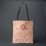 Groovy Retro Oranje Bloemen Monogram Tote Bag<br><div class="desc">De Groovy Retro Oranje Florals Monogram Canvas tas is een stijlvol en functioneel accessoire dat perfect is voor elke gelegenheid. Met zijn gedurfde oranje bloemmotief en gepersonaliseerde monogram, voegt dit tas een levendige pop van kleur toe aan uw garderobe. Ruim genoeg om al je benodigdheden mee te nemen, of je...</div>