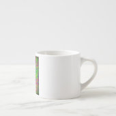 groovy retro paarse hippie mermaid espresso kop (Rechts)