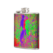 groovy retro paarse hippie mermaid heupfles (Links)