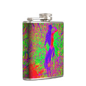 groovy retro paarse hippie mermaid heupfles (Rechts)