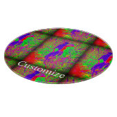 groovy retro paarse hippie mermaid snijplank (Hoek)