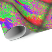 groovy retro paarse hippie mermaids cadeaupapier (Rol Hoek)