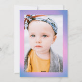 Groovy Retro Pastel Tweefoto Prettig Kerstfeest Feestdagenkaart (Achterkant)