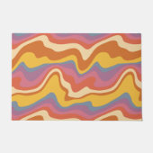 Groovy Retro Patroon Deurmat (Voorkant)