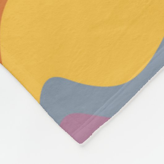 Groovy Retro Patroon Fleece Deken (Hoek)