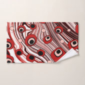 Groovy Retro Patroon met Wavy Cute Art Bad Handdoek (Handdoek)