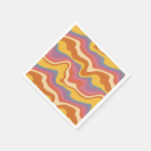 Groovy Retro Patroon Servet (Hoek)