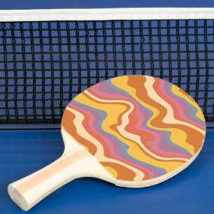 Groovy Retro Patroon Tafeltennisbatje