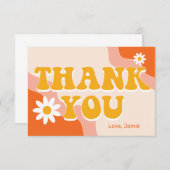 Groovy Retro Persoonlijk Bedankt (Voorkant / Achterkant)