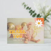 Groovy Retro Persoonlijk Bedankt (Staand voorkant)