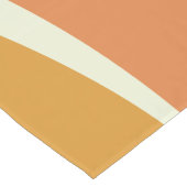 Groovy Retro Pink en Green Wavy Lines Korte Tafelloper (Hoek)