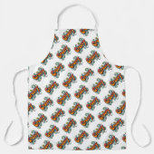 Groovy Retro Psychedelic 70s Funky Hippie Art Schort (Voorkant)