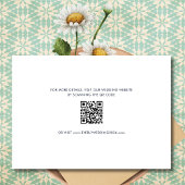 Groovy Retro QR Code Foto Bruiloft Save The Date