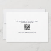 Groovy Retro QR Code Foto Bruiloft Save The Date (Achterkant)