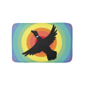 Groovy Retro Rainbow Circles Duck Badmat (Voorkant)