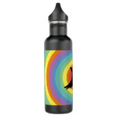 Groovy Retro Rainbow Circles Duck Waterfles (Links)