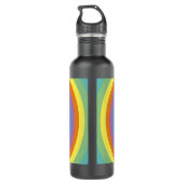 Groovy Retro Rainbow Circles Duck Waterfles (Achterkant)