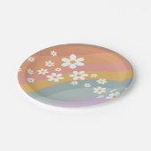 Groovy Retro Rainbow en Daisy Paper Bord (Gekanteld)
