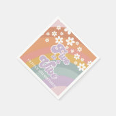 Groovy Retro Rainbow Five is een Vibe Servet (Hoek)