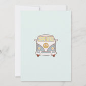 Groovy Retro Regenboog Verjaardag Bedankkaart (Achterkant)