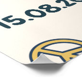 Groovy Retro Regenboog Verjaardagsfeestje Welkomst Poster (Hoek)