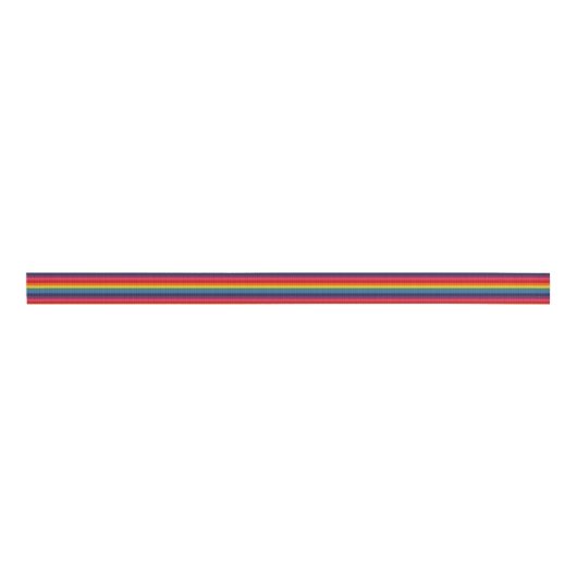 Groovy Retro Regenbooglint Grosgrain Lint (Voorkant)