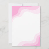 Groovy Retro Roller Skating Disco Birthday Party Kaart (Achterkant)