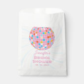 Groovy Retro Roze Disco Ball 70s 80s Vrijgezellenf Bedankzakje (Voorkant)