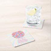 Groovy Retro Roze Disco Ball 70s 80s Vrijgezellenf Kartonnen Onderzetters (Insitu)