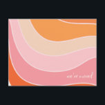 Groovy Retro Roze Sinaasappel Verplaatst Nieuw Thu Briefkaart<br><div class="desc">Vier uw nieuwe huis met ons Groovy Retro Roze Sinaasappel Verplaatst Adres Briefkaart! Dit levendige ontwerp combineert retro roze en oranje tinten met een leuke, nostalgische flair. Ideaal voor het verspreiden van het woord over uw nieuwe adres in stijl, dit briefkaart voegt een vleugje persoonlijkheid en opwinding toe aan uw...</div>