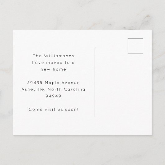 Groovy Retro Roze Sinaasappel We verhuisden New Ho Aankondigingskaart (Achterkant)